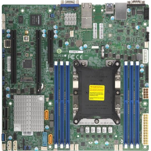 arte de serveur Supermicro X11SPM-TF Intel Xeon LGA3647 - mATX, une seule prise, pour CPU Xeon Scalable (MBD-X11SPM-TF-O