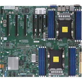 Supermicro Dual Socket LGA-3647 Server Board (MBD-X11DPG-QT-B) - Supports Xeon LGA3647 Scalable Family Processors - C621 Controller for 10 SATA3 ports: RAID 0, 1, 5, 10 - Max.2TB - 1x PCI Express