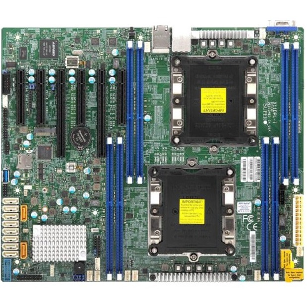 Carte mère serveur SUPERMICRO MBD-X11DPL-I-B, processeurs évolutifs Intel® Xeon® de 2e génération et processeurs évolutifs Intel® Xeon®, double socket LGA-3647 (Socket P) pris en charge, prise en charge du processeur TDP jusqu'à 140 W TDP, 2 UPI jusqu'à 10,4 GT /s