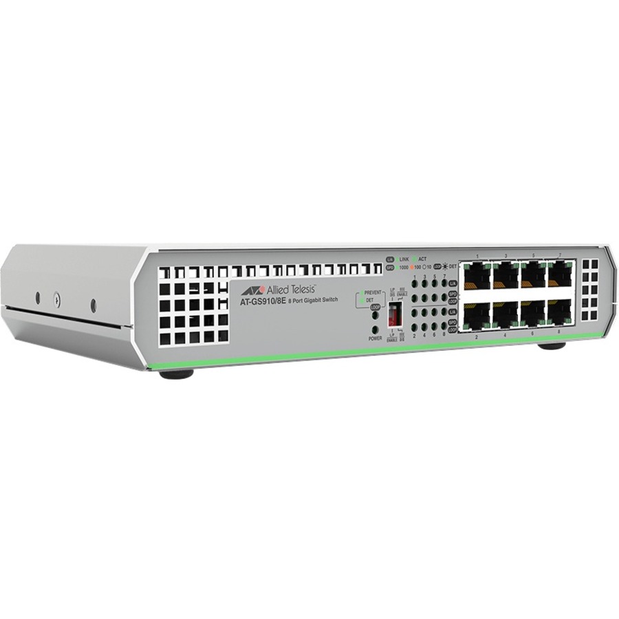 8 Port 10/100/1000tx Unmanaged Switch with External Power Supply US Power Adapte