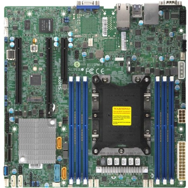 Supermicro X11SPM-F Intel Xeon LGA3647 Server Board - mATX, Single-Socket, for Xeon Scalable CPU (MBD-X11SPM-F-O)