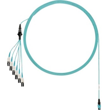 2M OM4 12 FIBER RND HARNESS CBL LSZH