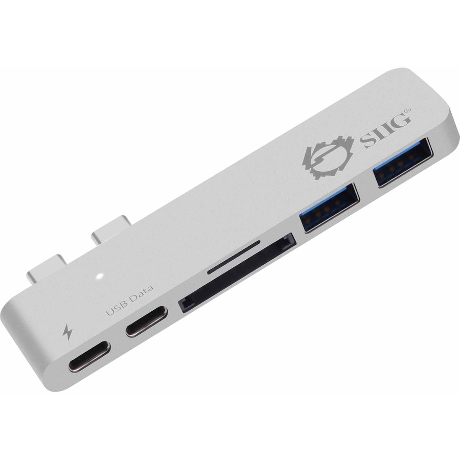 THUNDERBOLT CERTIFIED THUNDERBOLT 3 USB-C HUB WITH CARD READER & PD ADAPTER SILV