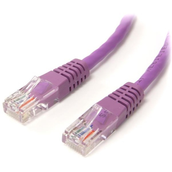 StarTech 6 ft Purple Molded Cat5e UTP Patch Cable