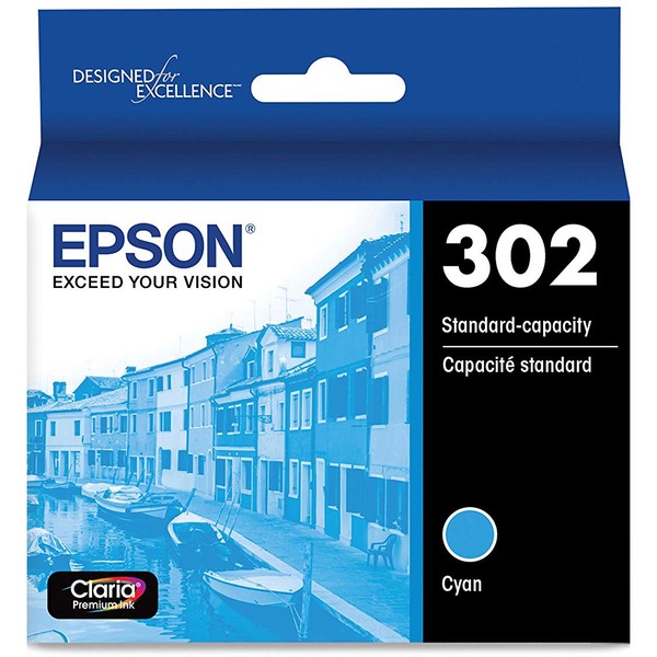 EPSON T302 Claria Premium Ink, Cyan, with Sensor/ XP-6000
