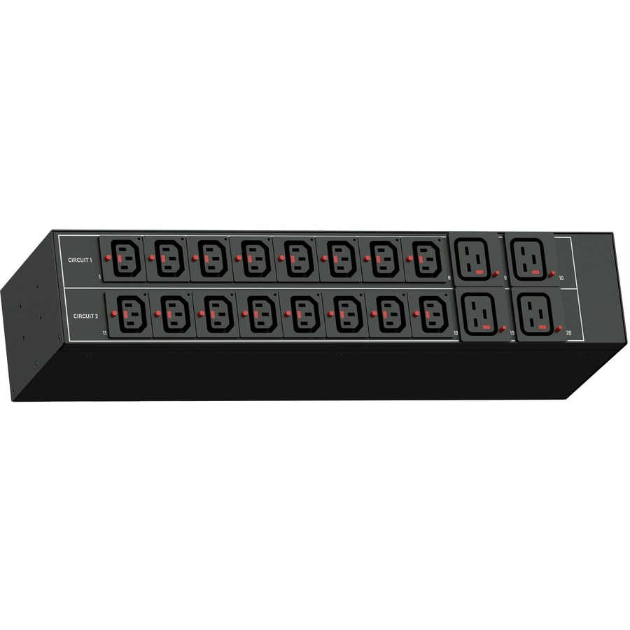 1PH, 208V AC, 30A (24A RATED); 20 OUTLETS: 16X C13 LOCKING, 4X C19 LOCKING; PLUG