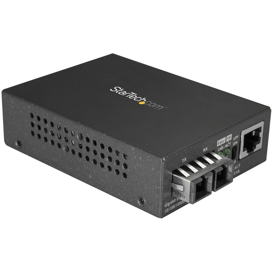 SINGLE MODE FIBER ETHERNET MEDIA CONVERTER EXTENDS & BRIDGES COPPER NETWORKS - 1