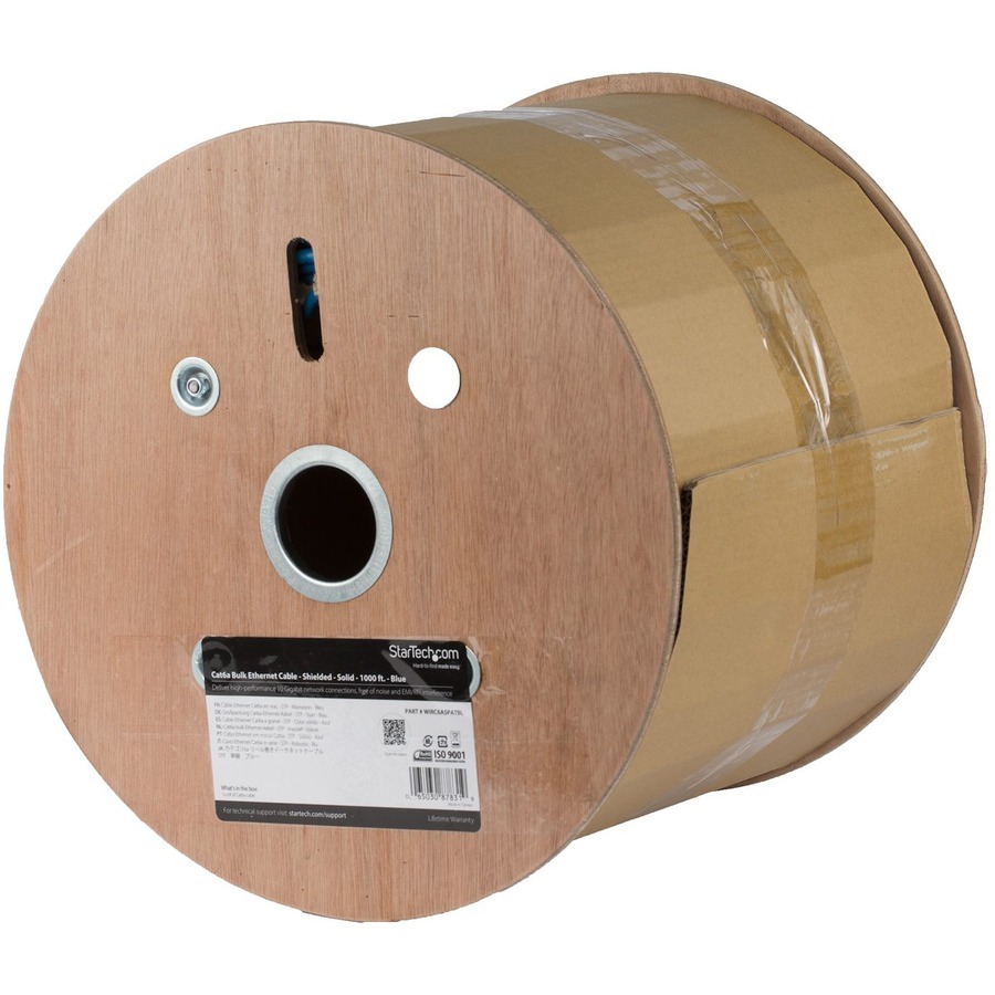 1000FT BULK CAT6A BLUE ETHERNET