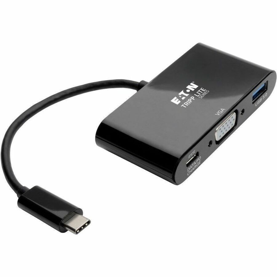 EATON TRIPP LITE SERIES USB-C TO VGA ADAPTER WITH USB 3.X (5GBPS) HUB PORTS AND