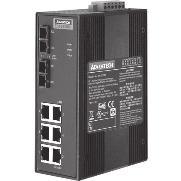 SWITCH - EKI-2728MI-BE - WIRED - DATA TRANSFER RATE: 1000MBPS - NETWORKING / POR