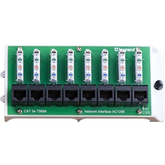 SW: 8PORT CAT5E NETWORK INTERFACE MODULE
