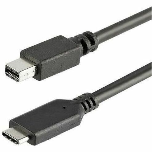 StarTech 1 m / 3.3 ft. USB-C to Mini DisplayPort Cable - 4K 60Hz - Black - USB 3.1 Type-C to Mini DP Adapter Cable - mDP Cable