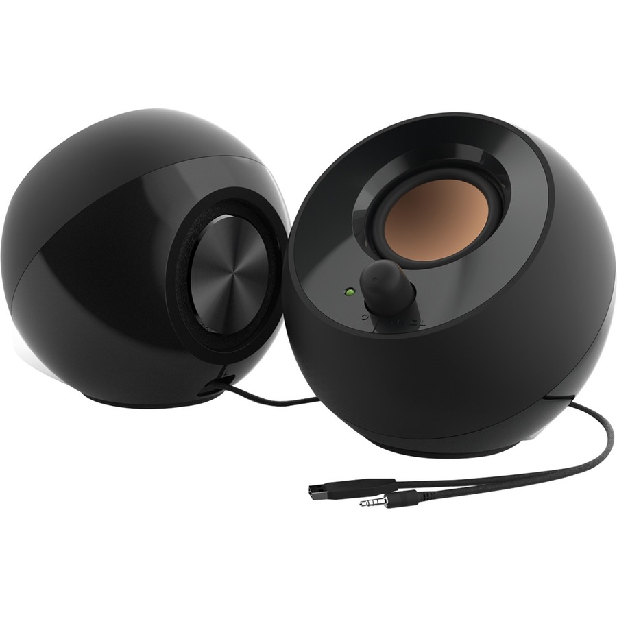 CREATIVE PEBBLE (BLACK)-SYS,SPKR CREATIVE PEBBLE WW-R N BK,MODEL NO.MF1680,SPEAK