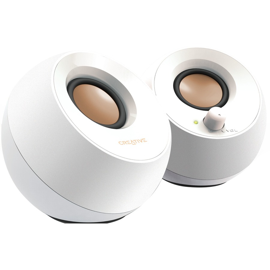 CREATIVE PEBBLE (WHITE)-SYS,SPKR CREATIVE PEBBLE WW-R N WH,MODEL NO.MF1680,SPEAK