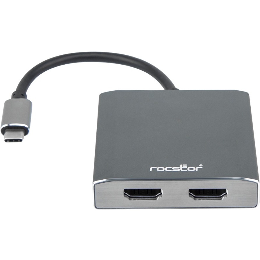 PREMIUM USB-C TO DUAL HDMI MULTI MONITOR ADAPTER USB-C 2 PORT MST HUB MAC WINDOW