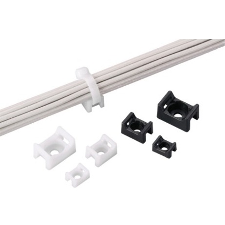 CBL TIE MTG 0.88IN W 10 SCREW NAT PK100