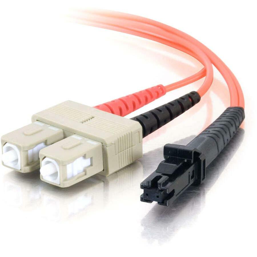 C2G 1M MTRJ-SC 62.5/125 OM1 DUPLEX MULTIMODE PVC FIBER OPTIC CABLE - ORANGE