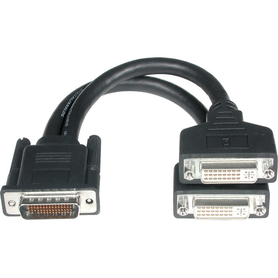 Cables To Go One LFH-59 (DMS-59) Male to Two DVI-I Female Cable 9in (38064)