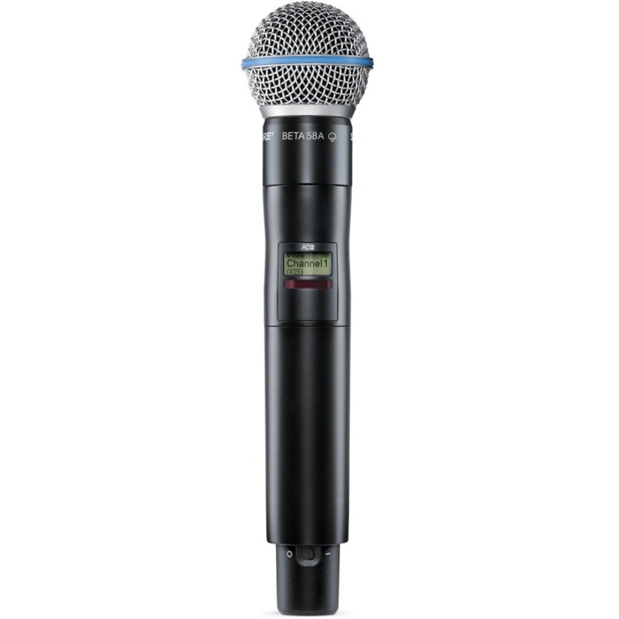 AXIENT DIGITAL AD HANDHELD TRANSMITTER WITH BETA 58A MICROPHONE CARTRIDGE (DYNAM