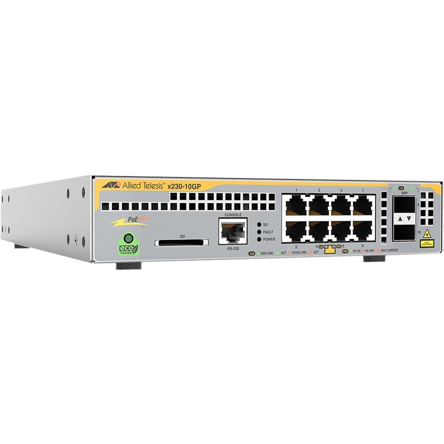 L3 MANAGED SWITCH, 8 X 10/100/1000MBPS POE+ PORTS, 2 X SFP UPLINK SLOTS, 1 FIXED