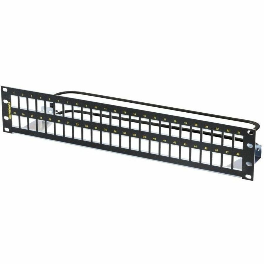 CABLES TO GO SHIELDED 48 PORT UNLOADED PANEL FLAT - USE WITH KSFTP KEYSTONE JACK