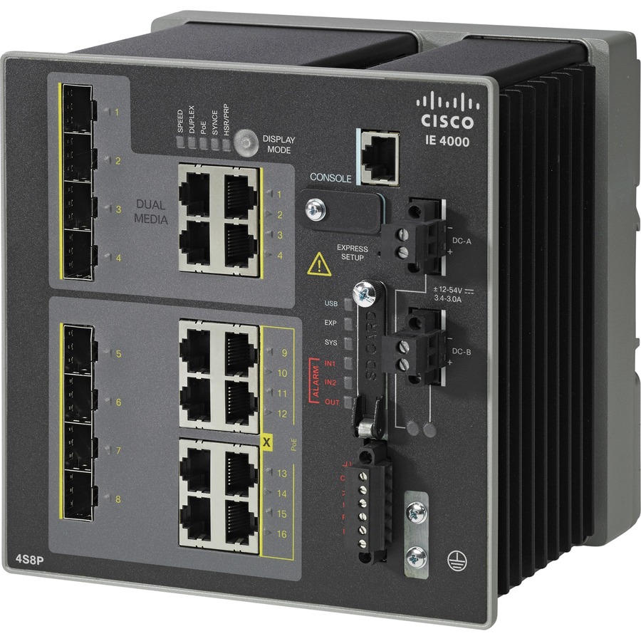 4 X SFP 100M W/8 X POE,4 X 1G COMBO,LAN BASE REMANUFACTURED