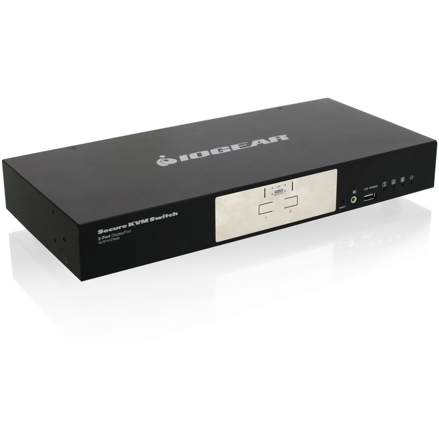 IOGEAR 2-PORT DISPLAYPORT SECURE KVM SWITCH PPV3.0 (TAA), NIAP-CERTIFIED PP3.0;