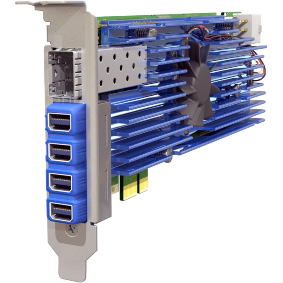 DXH4-M HOST CARD (SFP REQUIRED)