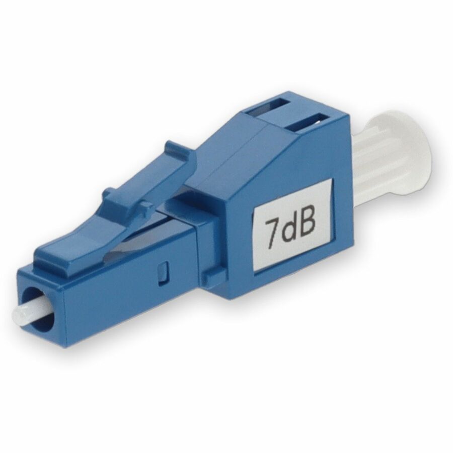 ADDON 2-PACK OF 7DB FIXED LC MALE TO LC FEMALE OS1 SMF SIMPLEX FIBER ATTENUATORS
