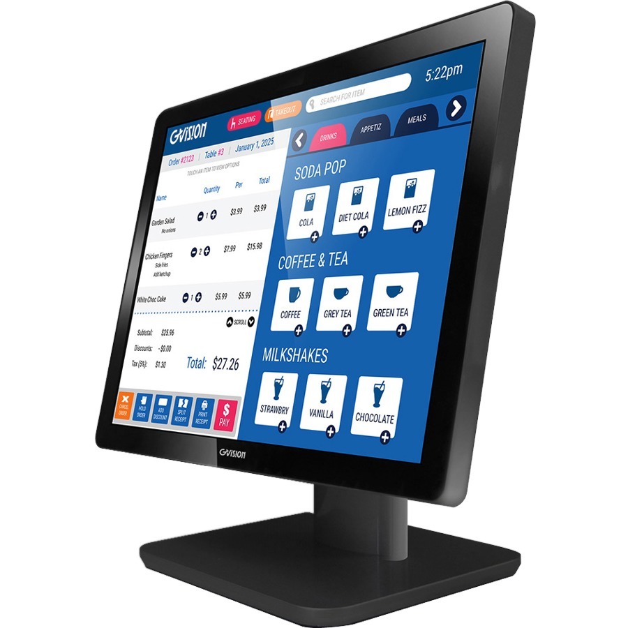 GVISION, 17INCH LCD TOUCH SCREEN, PCAP 10 POINT TOUCH (USB), DESKTOP, LED, VGA+D