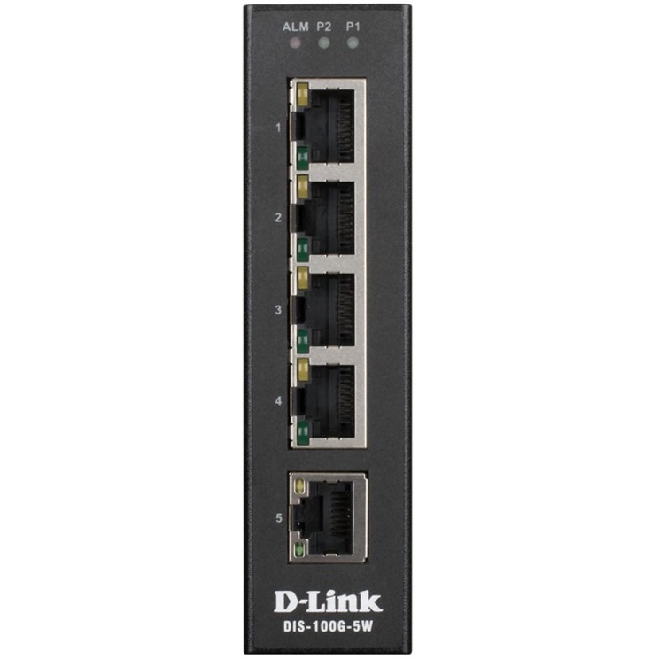 5-PORT GIGABIT UNMANAGED HARDENED INDUSTRIAL DIN-RAIL SWITCH - DIN-RAIL - WIRED