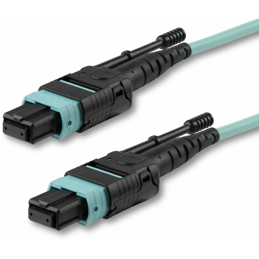 StarTech 10m (30ft) MTP(F)/PC OM3 Multimode Fiber Optic Cable, OFNP Plenum, 50/125&micro;m, 40G, Low Insertion Loss, MPO Fiber Jumper Cord