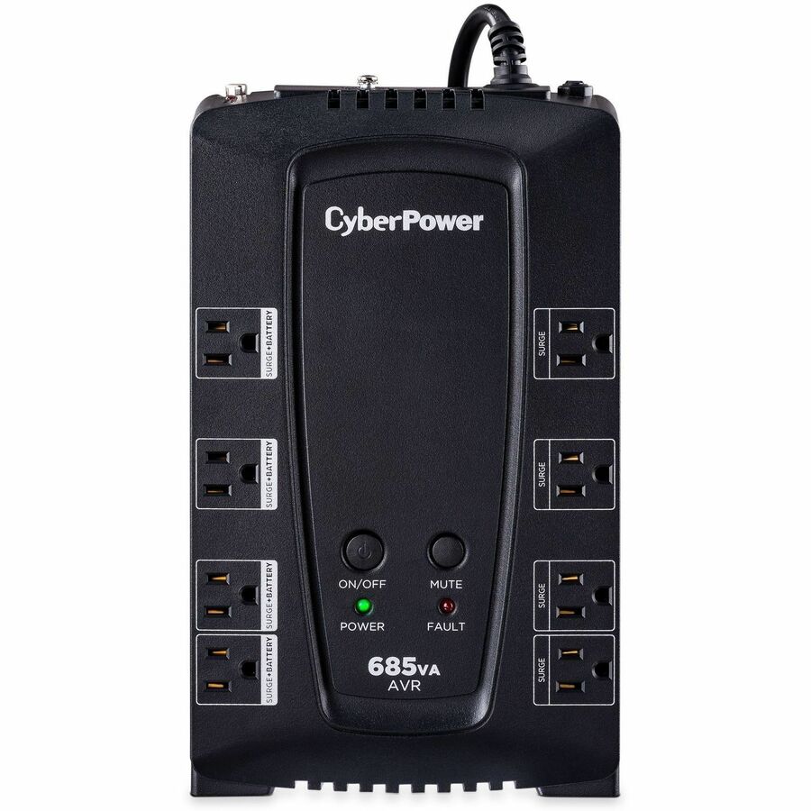 CYBERPOWER CP685AVRG - UPS - COMPACT - LINE-INTERACTIVE - OUTPUT 120VAC+/-5.0% -