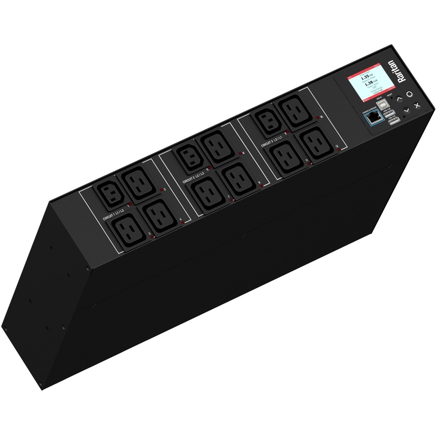3PH, 208V AC, 30A (24A/PH RATED); 12 OUTLETS: 3X C13, 9X C19; PLUG: NEMA L21-30P
