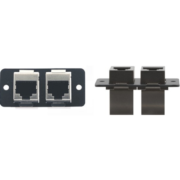 DUAL ETHERNET WALL PLATE INSERT.