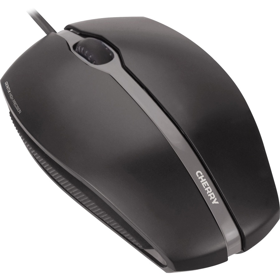 GENTIX - BLACK OPTICAL MOUSE 1000 DPI W/SOLID RUBBER SIDES 1.8 METER USB CABLE,