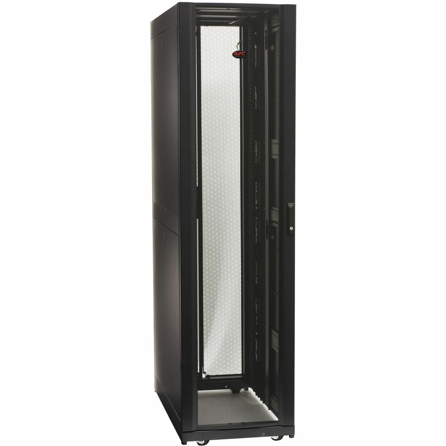 NETSHELTER SX3K 48U 600MM W X 1200MM D ENCLOSURE WITH SIDES BLACK, 3500LB SHOCK