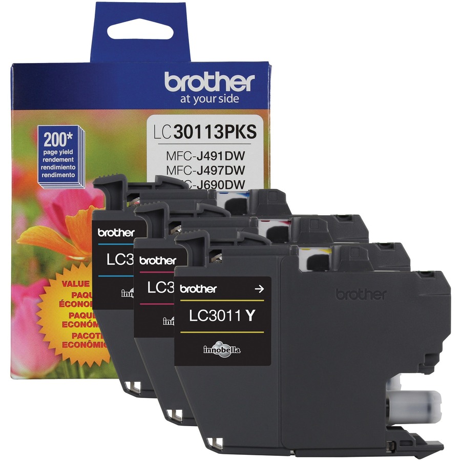 3PK COLOUR INK CARTRIDGE FOR .BROTHER AIO PRINTERS MULTI 5