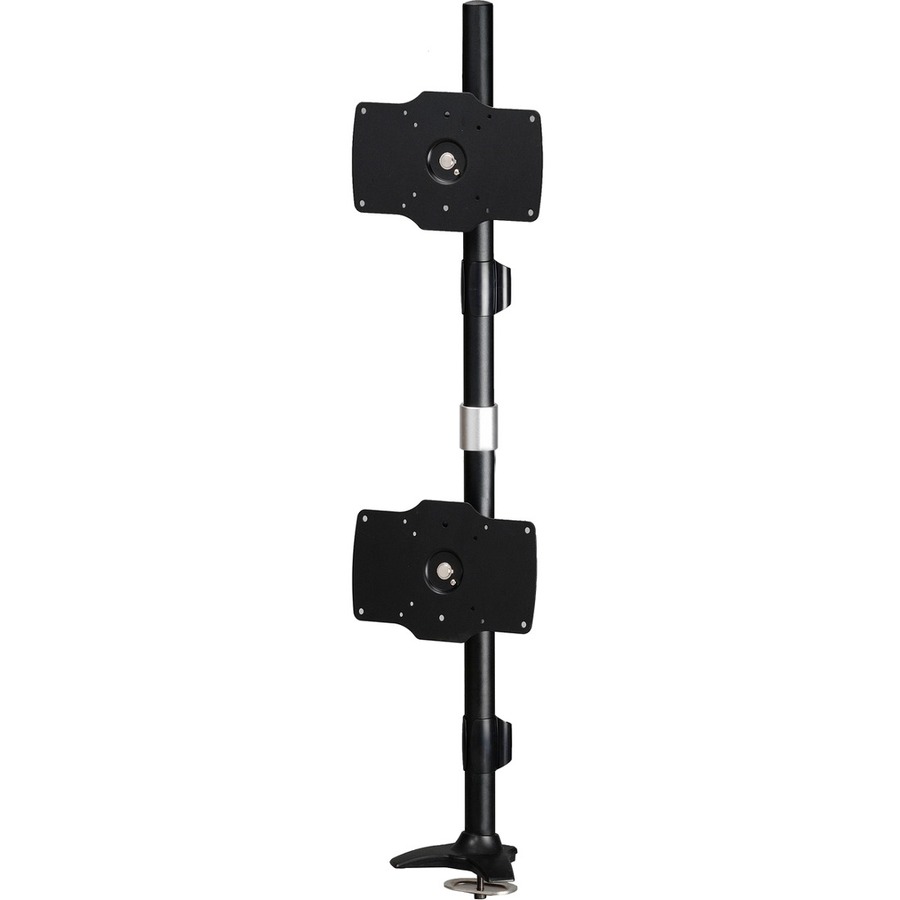 DUAL VERTICLE MONITOR MOUNT WITH GROMMET BASE FOR 2 LARGER LED OR LCD MONITORS U
