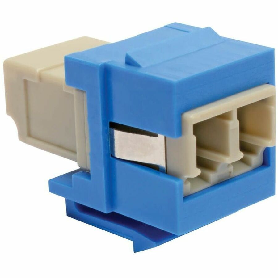 EATON TRIPP LITE SERIES DUPLEX MULTIMODE FIBER COUPLER, KEYSTONE JACK - LC TO LC
