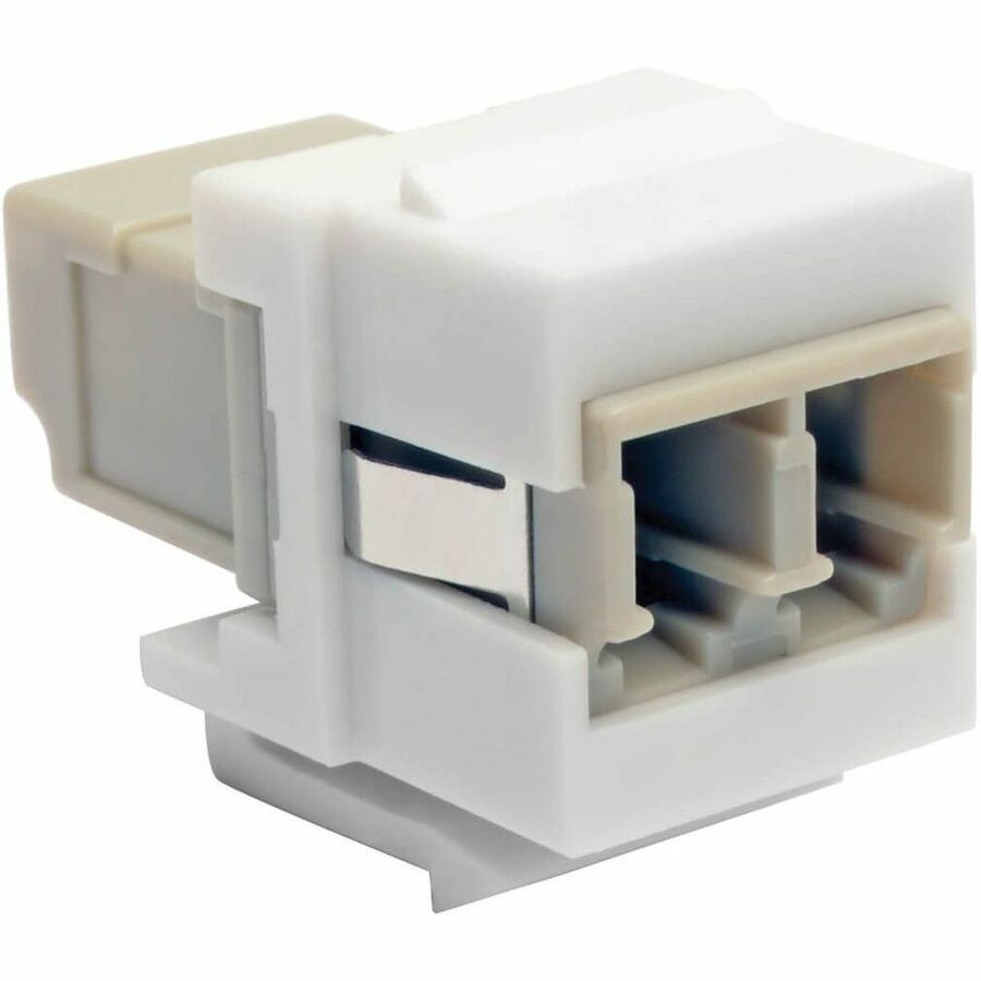 EATON TRIPP LITE SERIES DUPLEX MULTIMODE FIBER COUPLER, KEYSTONE JACK - LC TO LC