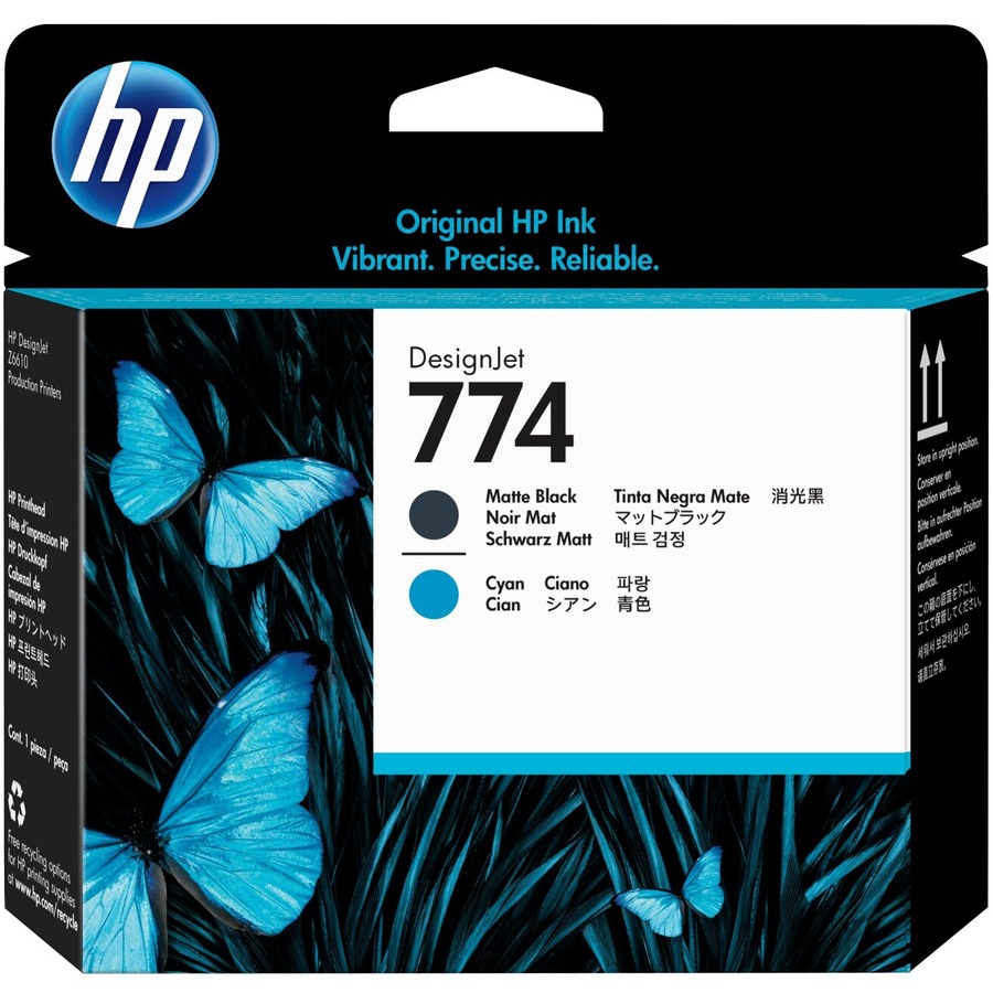 HP 774 MATTE BLACK/CYAN PRINTHEAD