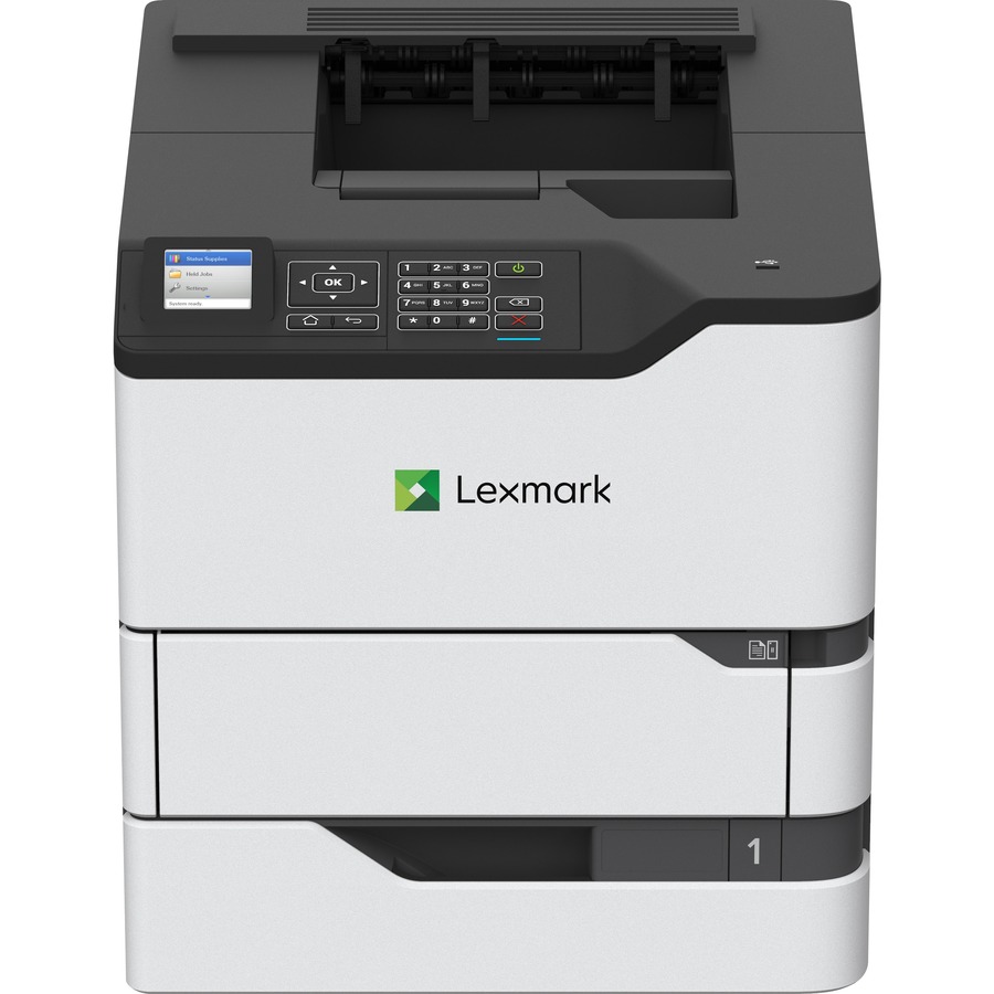 Lexmark MS725dvn Desktop Laser Printer - Monochrome - 55 ppm Mono - 1200 x 1200 dpi Print - Automatic Duplex Print - 650 Sheets Input - Ethernet - 300000 Pages Duty Cycle - Plain Paper Print - USB
