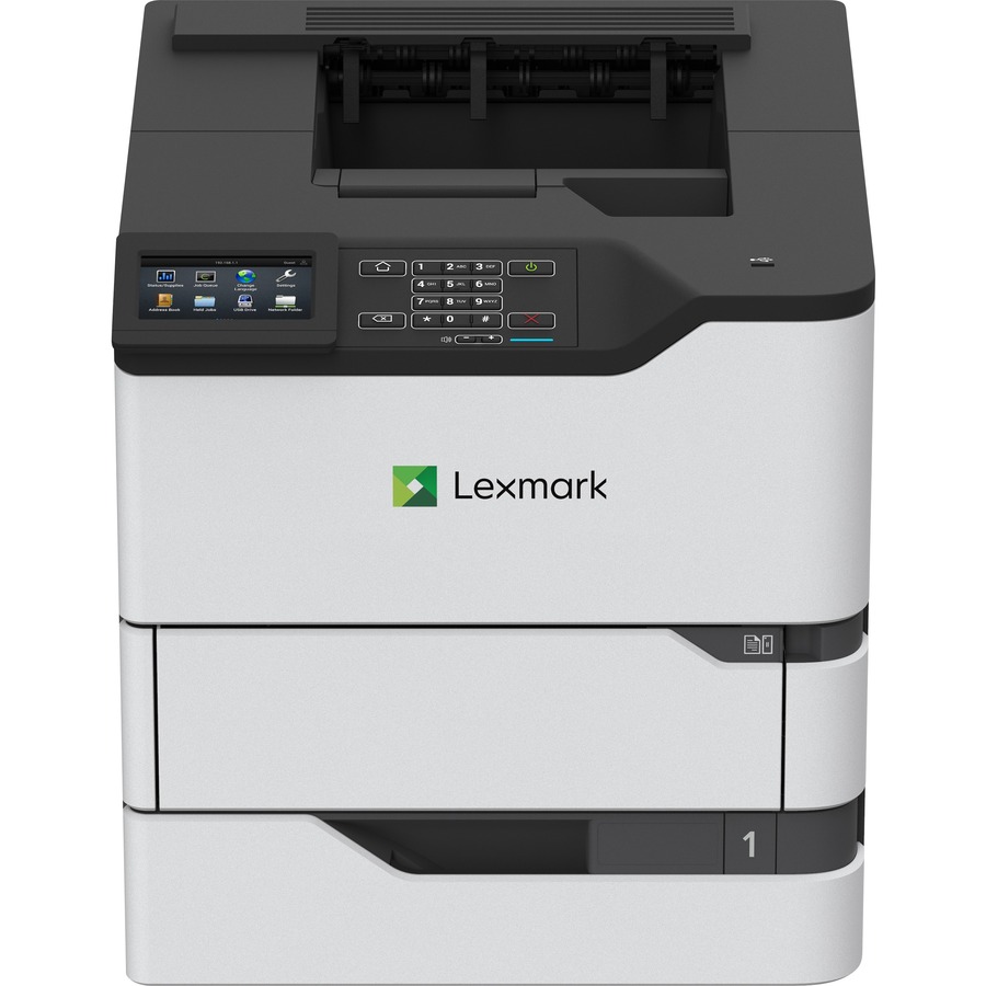 Lexmark MS820e MS826de Desktop Laser Printer - Monochrome - 70 ppm Mono - 1200 x 1200 dpi Print - Automatic Duplex Print - 650 Sheets Input - Ethernet - 350000 Pages Duty Cycle - Plain Paper Print - USB