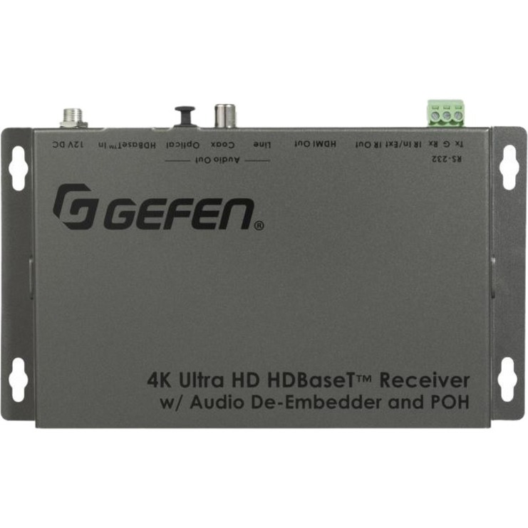 NEW - 4K ULTRA HD HDBASET RECEIVER W/ AUDIO DE-EMBEDDER AND POH