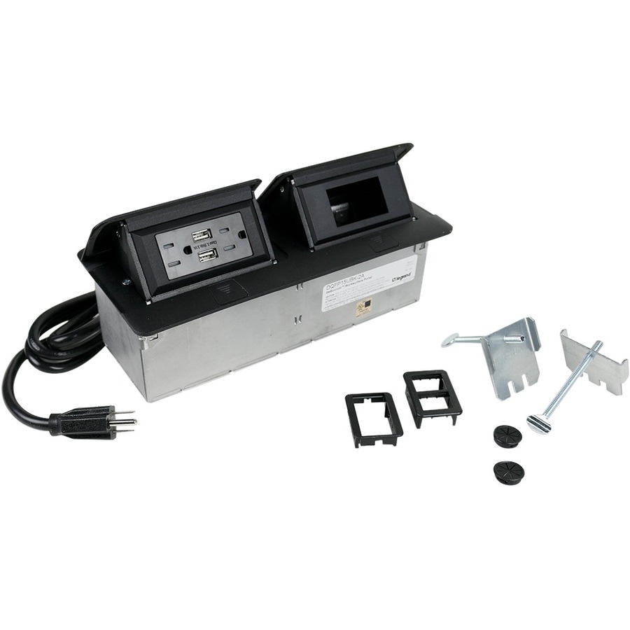DUAL BK,15A TR DUPLEX USB