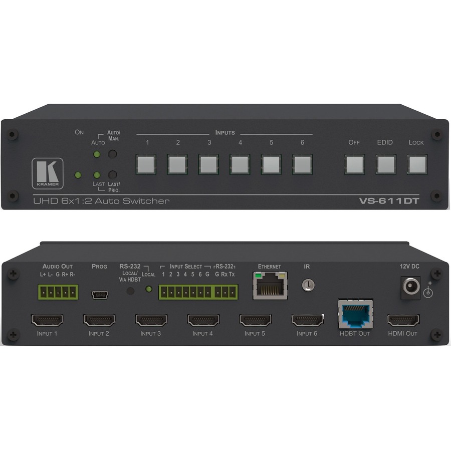 VS-611DT IS A HIGH-PERFORMANCE AUTOMATIC SWITCHER FOR HDMI VIDEO SIGNALS WITH RE