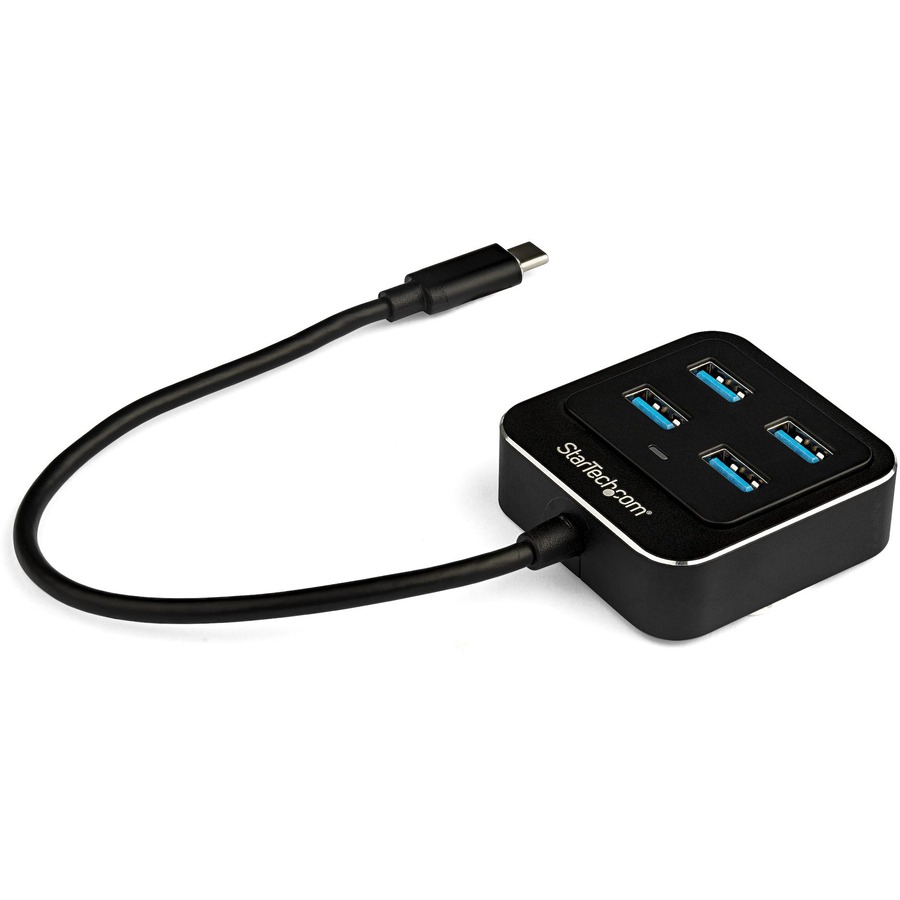 4-PORT USB-C HUB - USB-C HOST LAPTOP TO 4X USB TYPE-A ADAPTER HUB - SUPERSPEED 1