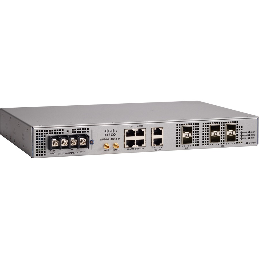 CISCO NCS 520 - 4XGE + 4X10GE, INDUSTRIAL TEMP, DC POWER