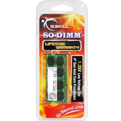 G.SKILL SL 8 Go (1x8 Go) DDR3 1600MHz CL11 Vert 1.35V SODIMM - Mémoire d'ordinateur portable -  (F3-1600C11S-8GSL)